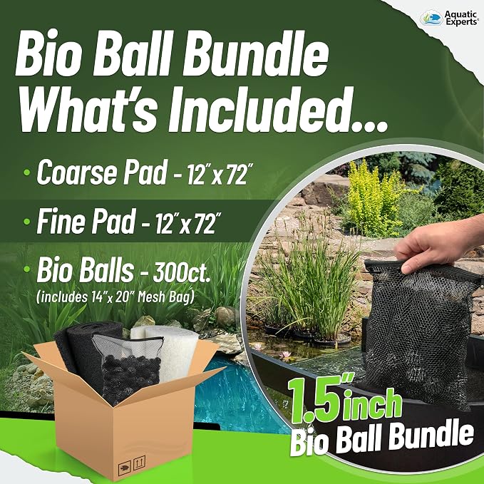 Aquatic Experts Bio Balls Filter Media Bulk, 1.5 Inch Large Bio Balls
