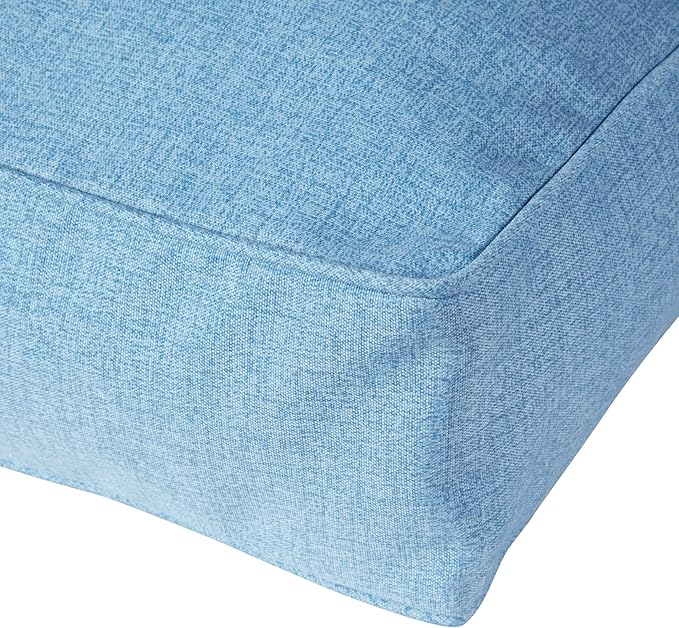 Charlie Rectangle Indoor/Outdoor Pillow Style Dog Bed, Denim, Medium (30" x 42")