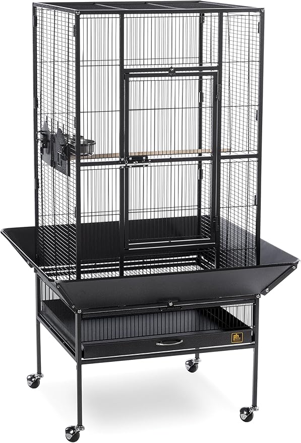Prevue Pet Products 3352BLK Park Plaza Bird Cage, Black Hammertone, Large