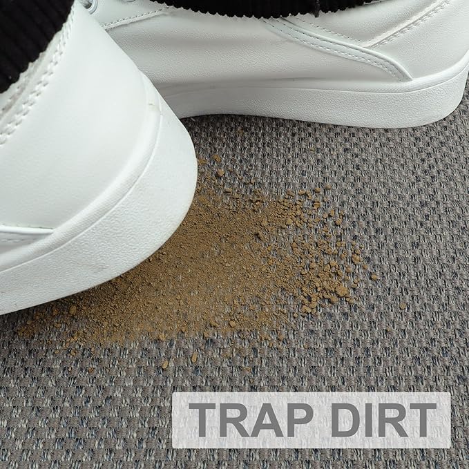 LEKEEPGO Door Mat 24"x47", Non Slip Door Mat Indoor Entrance, Rubber Backing