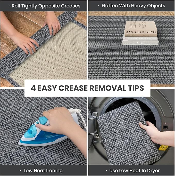 IOHOUZE Small Area Rug 2x3 Washable Woven Rugs