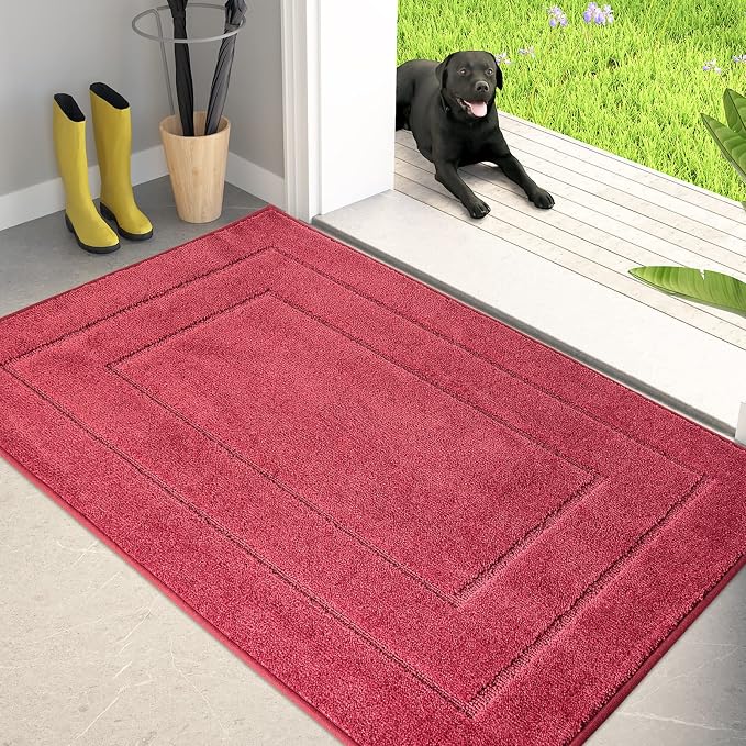 PURRUGS Dirt Trapping Door Mat 32" x 47", Non-Slip/Skid Machine Washable