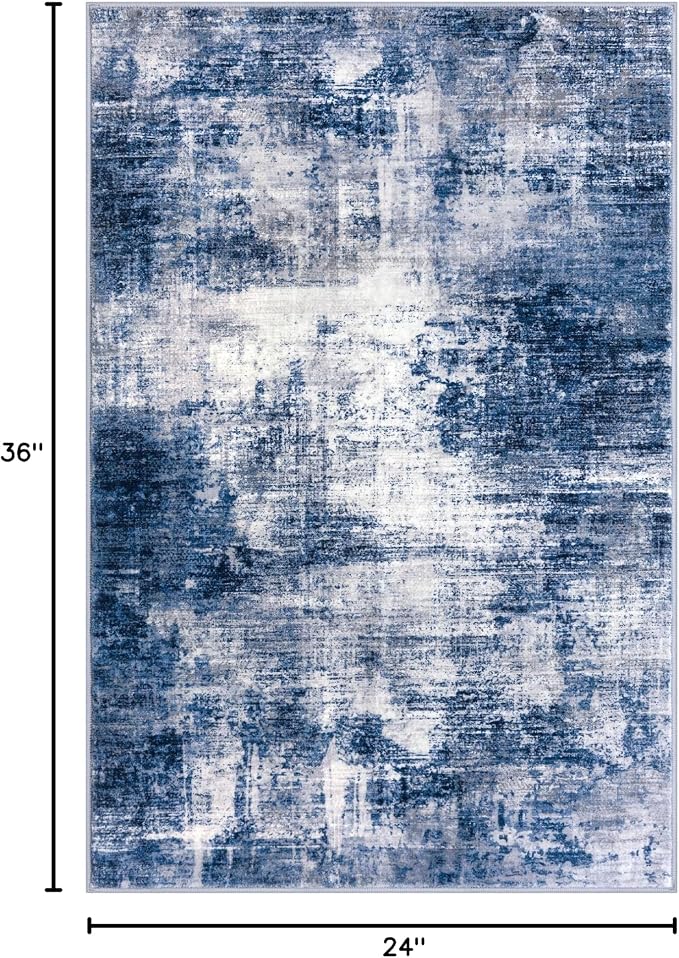 IOHOUZE Small Abstract Area Rug 2x3 Ft Entryway Rugs Washable Door Mat Indoor