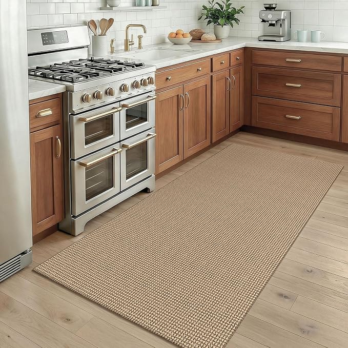 KOZYFLY Boho Rugs for Entryway 3x5 ft Washable Area Rug Non Slip Rubber Backed
