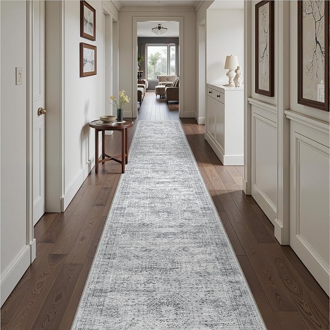 Washable Runner Rug 2.5x16, Non-Slip Long Hallway Runner