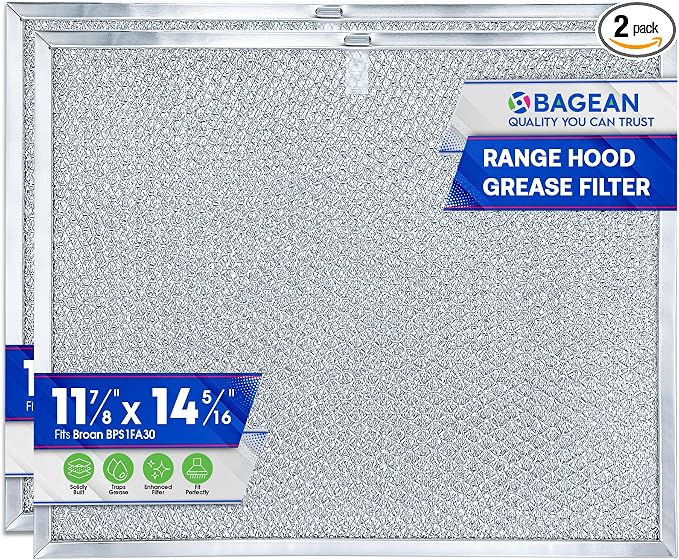 Bagean Stove Hood Vent Filter 11.8" x 14.3" BPS1FA30