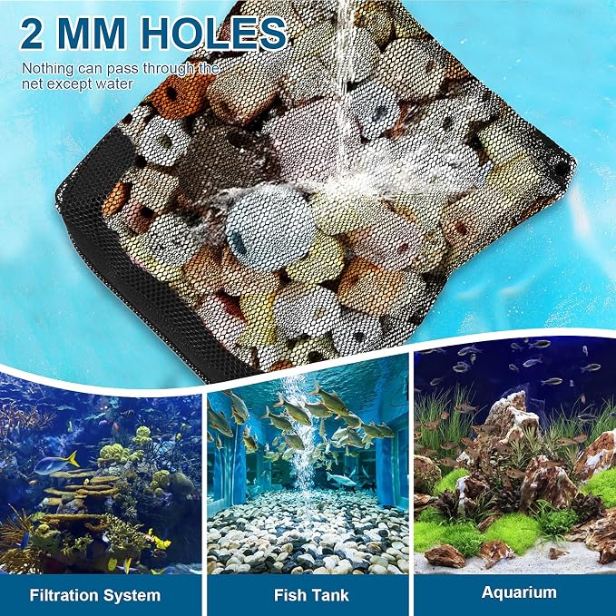 10Pcs Media Bags for Aquarium Fine Mesh Bag Aquarium Filter Media Bags