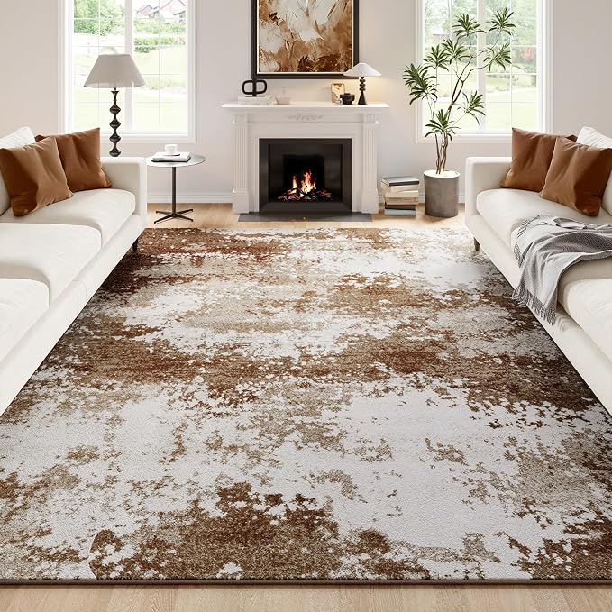 Brown Washable Rug 6x9 Area Rugs