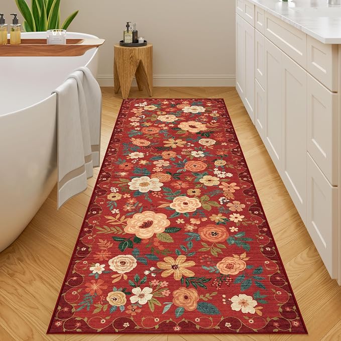 DUKINO 2x6 Runner Rug for Hallway, Washable Kitchen Runner Rug