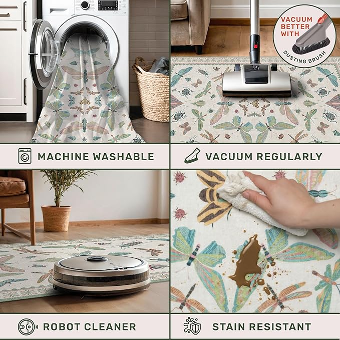 Green and Blue Rugs for Bedroom