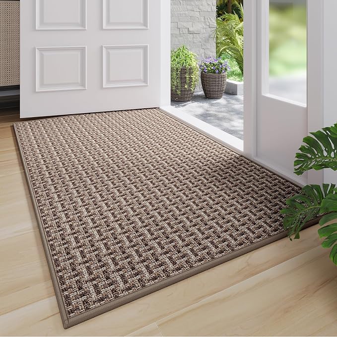 Indoor Door Mat 36x60 Dirt Resistant and Absorbent, Non-Slip Rubber Backing