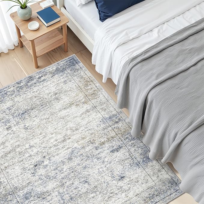 3x4 Washable Area Rug for Entryway, Soft Kitchen Rugs Non Slip for Dining Room