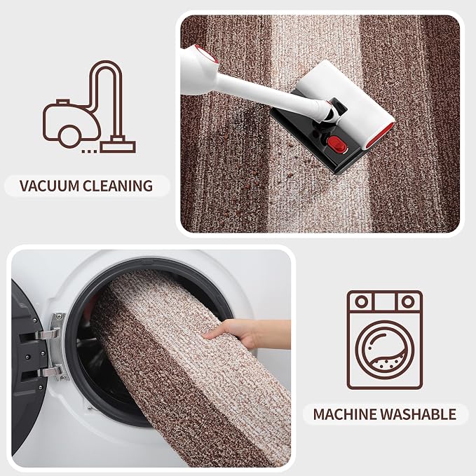 Kitinjoy Indoor Outdoor Door Mat, 47x20 Non-Slip Absorbent Dirt Trapper