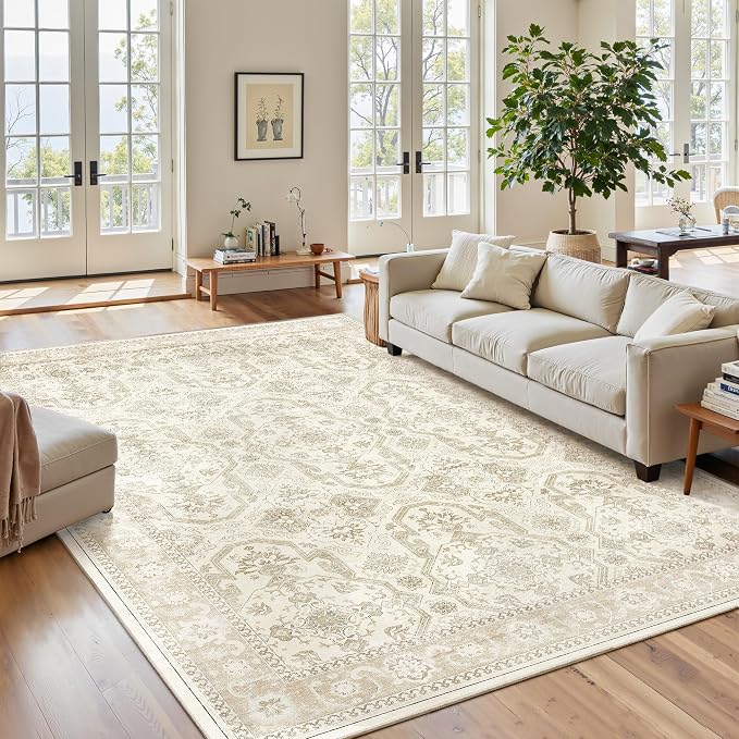 Soalmost Area Rugs 5x7, Washable Rug, Stain Resistant 5x7 Area Rugs