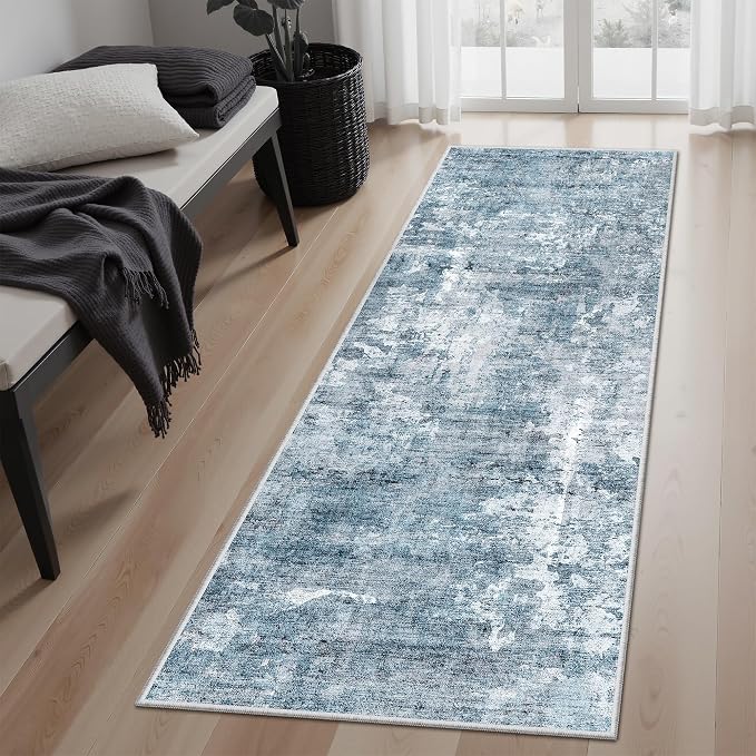 Soalmost Runner Rug 2'x6' Abstract Washable Non-Slip Runner Rugs