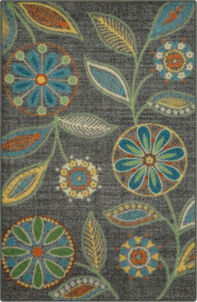 Maples Rugs Reggie Floral Kitchen Rug