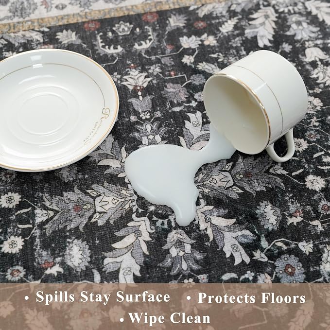3-Piece Washable Kitchen Rug Set of 3