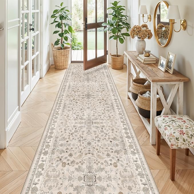 3x10ft Hallway Runner Rug Non-Slip Washable – Soft Long Carpet Runner