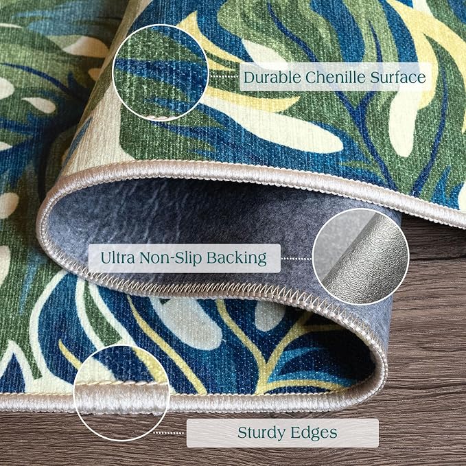 3x5 Botanical Entry Rug