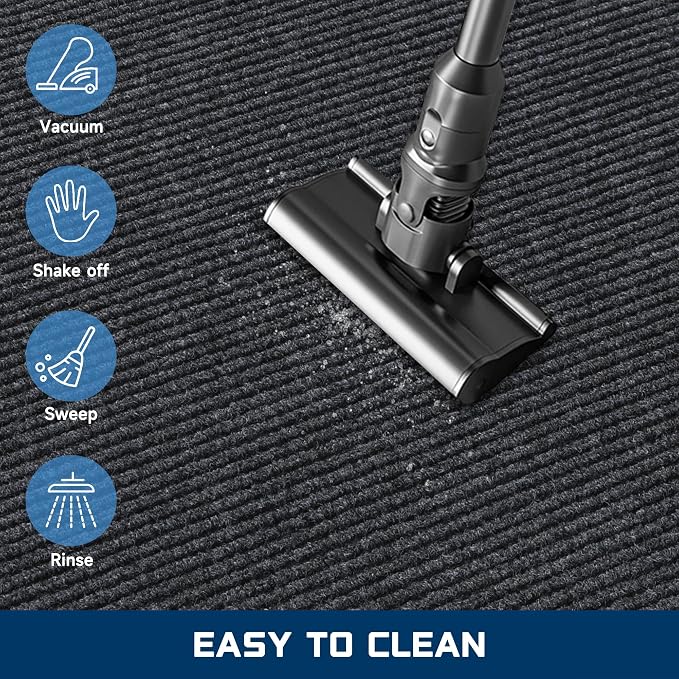 BesWin Indoor Outdoor Mat, Heavy Duty Commercial Floor Mat, Non Slip Rubber