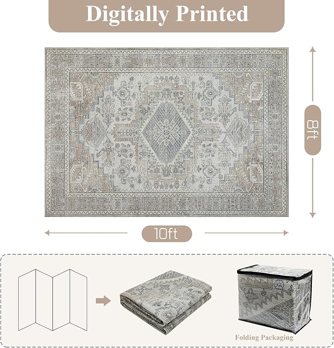Machine Washable Rugs 6x9 Area Rugs