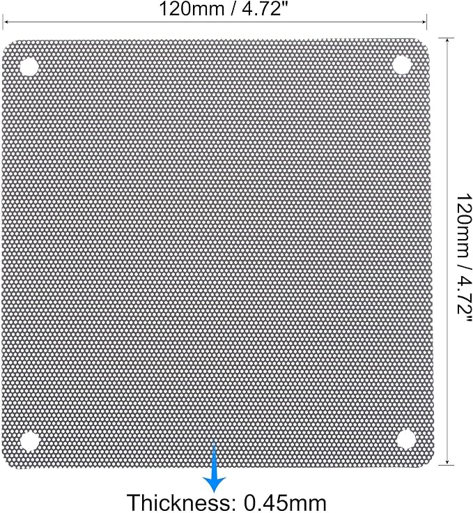 uxcell PC Dust Fan Screen with Screws