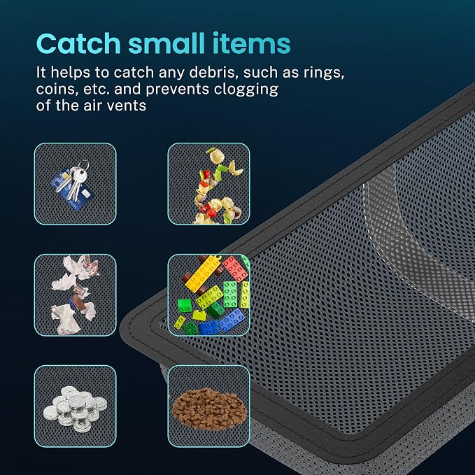 4 Pack Floor Register Cover Trap, HG Power 4 x 12 Inch Floor Vent Screen Net