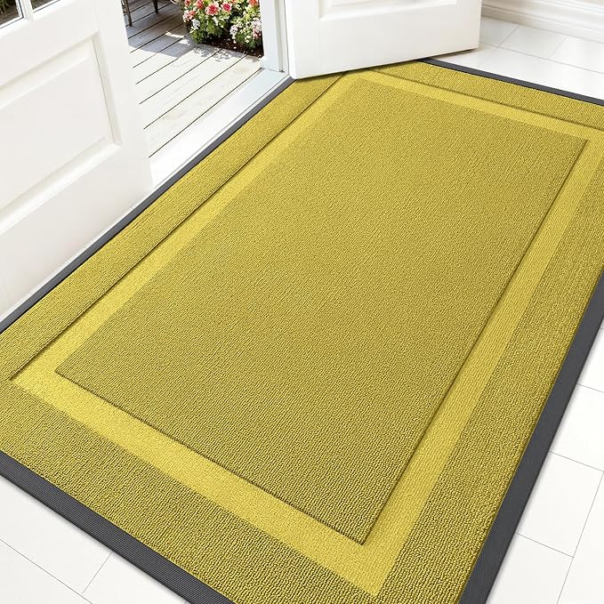 OLANLY Front Door Mat Indoor Outdoor Entrance, Waterproof All-Season,
