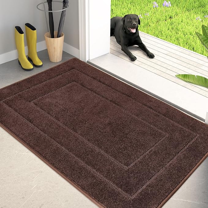 PURRUGS Dirt Trapping Door Mat 34" x 59", Non-Slip/Skid Machine Washable