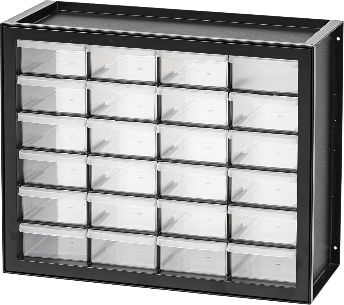 IRIS USA 24-Drawer Plastic Storage Cabinet, Teacher Toolbox, Garage, Black