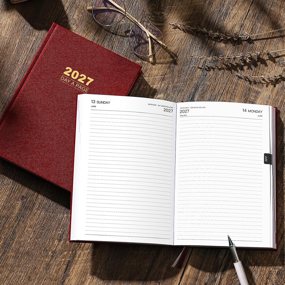 2027 Diary - Diary Full Page Per Day, Daily Planner 2027