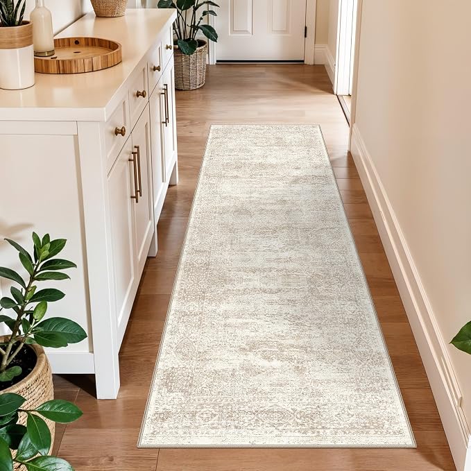 2x6 Runner Rug Hallway Washable, Non Slip