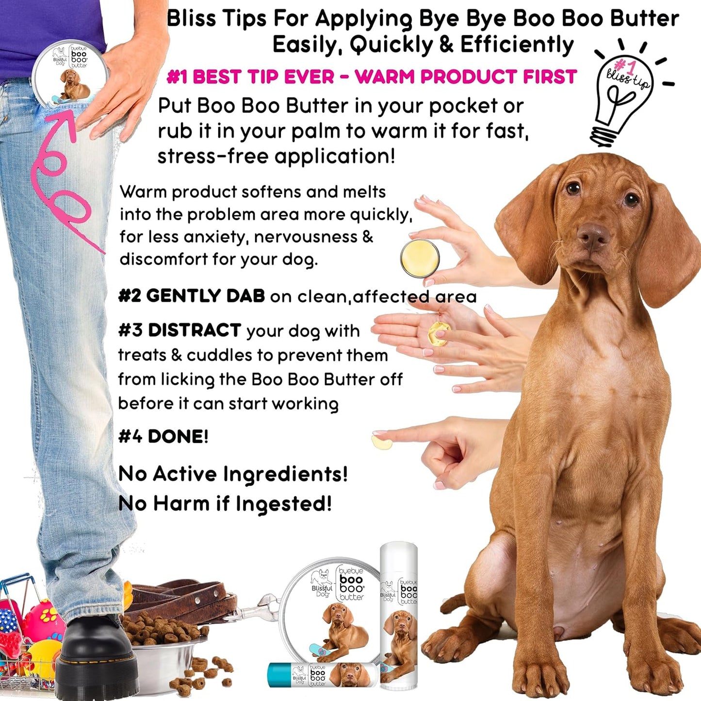 The Blissful Dog Vizsla Boo Boo Butter, 16 oz.