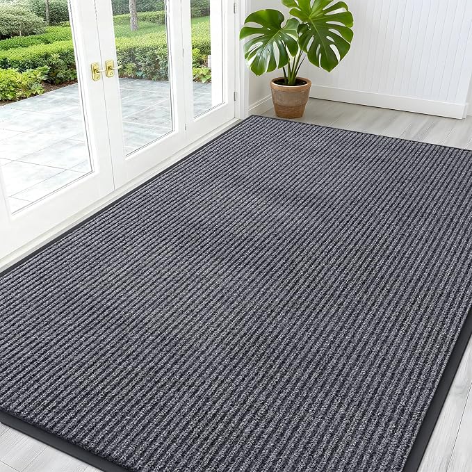 OLANLY Front Door Mat Indoor Outdoor Entrance, Waterproof Heavy Duty Doormat