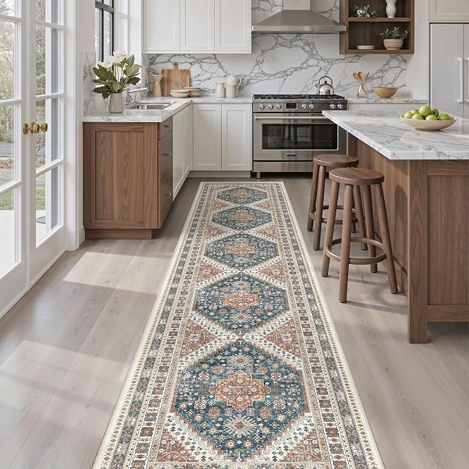 Madane Hallway Runner Rug 2x12, Extra Long Washable Runner Rugs