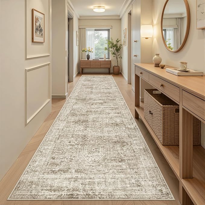 Soalmost Runner Rug 3x10 Washable Non-Slip Hallway Runner Rugs