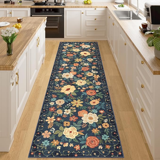 DUKINO 2x8 Runner Rug for Hallway, Washable Kitchen Runner Rug