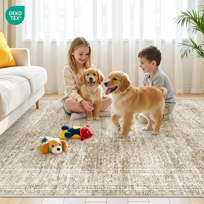 5x7 Area Rugs, Ultra-Thin Washable Rugs