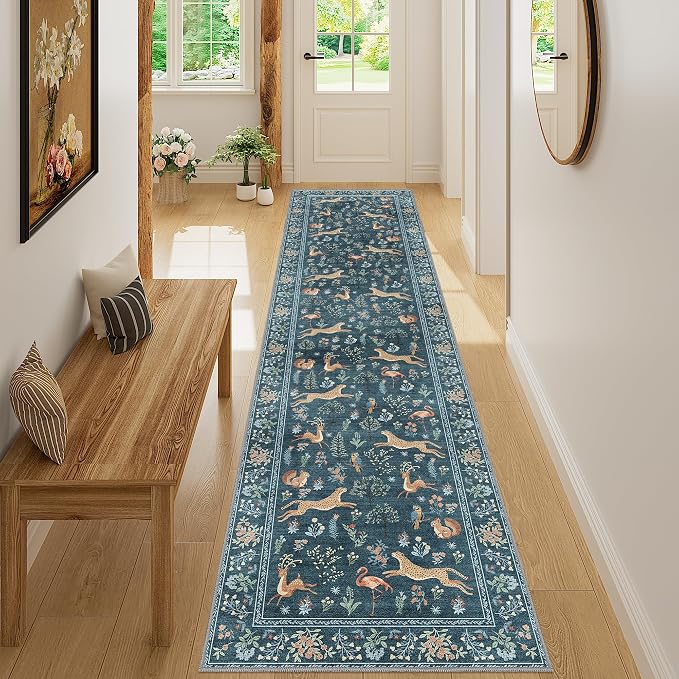 DUKINO Runner Rug, 2x8 Washable Kitchen Rugs