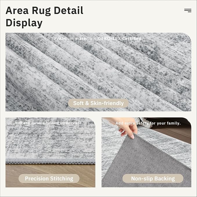 Soalmost Washable Runner Rug