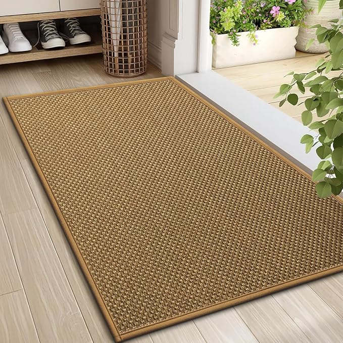LEKEEPGO Door Mat 24"x36", Non Slip Door Mat Indoor Entrance, Rubber Backing