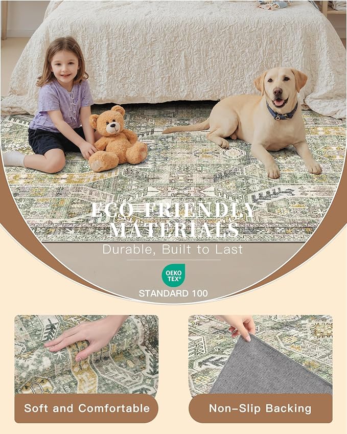 Madane Hallway Runner Rug 2x12, Extra Long Washable Runner Rugs