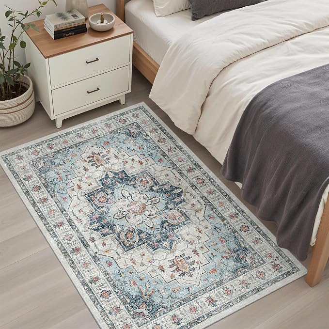 Madane Washable Entry Rug 3x4, Area Rugs