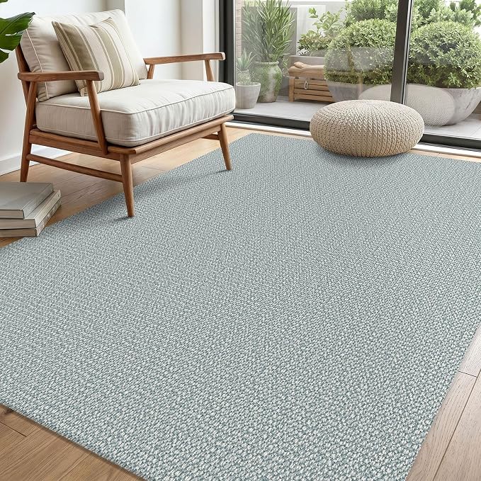 EARTHALL Washable Area Rug 4x6 Ft Non Slip Rugs