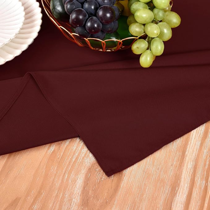 MEANMOY Burgundy Table Runner 36 Inches Long Waterproof Table Runners |