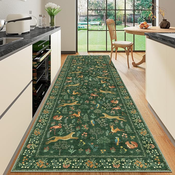 DUKINO 3x10 Washable Runner Rug