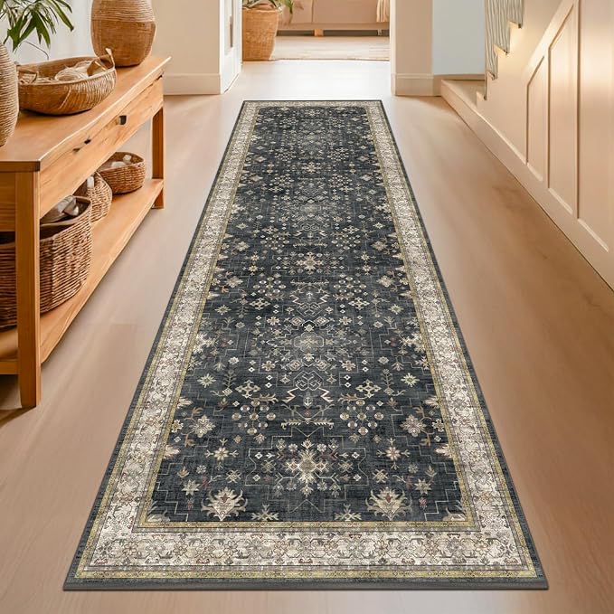 Black Washable 10ft Long Runners