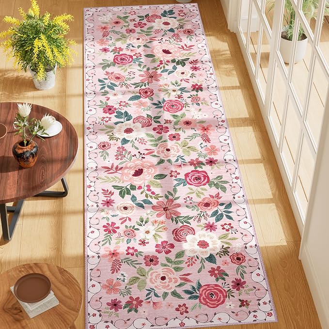 DUKINO Runner Rug, 2x7 Boho Kitchen Rug
