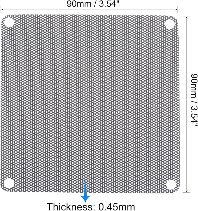 uxcell PC Dust Fan Screen with Screws