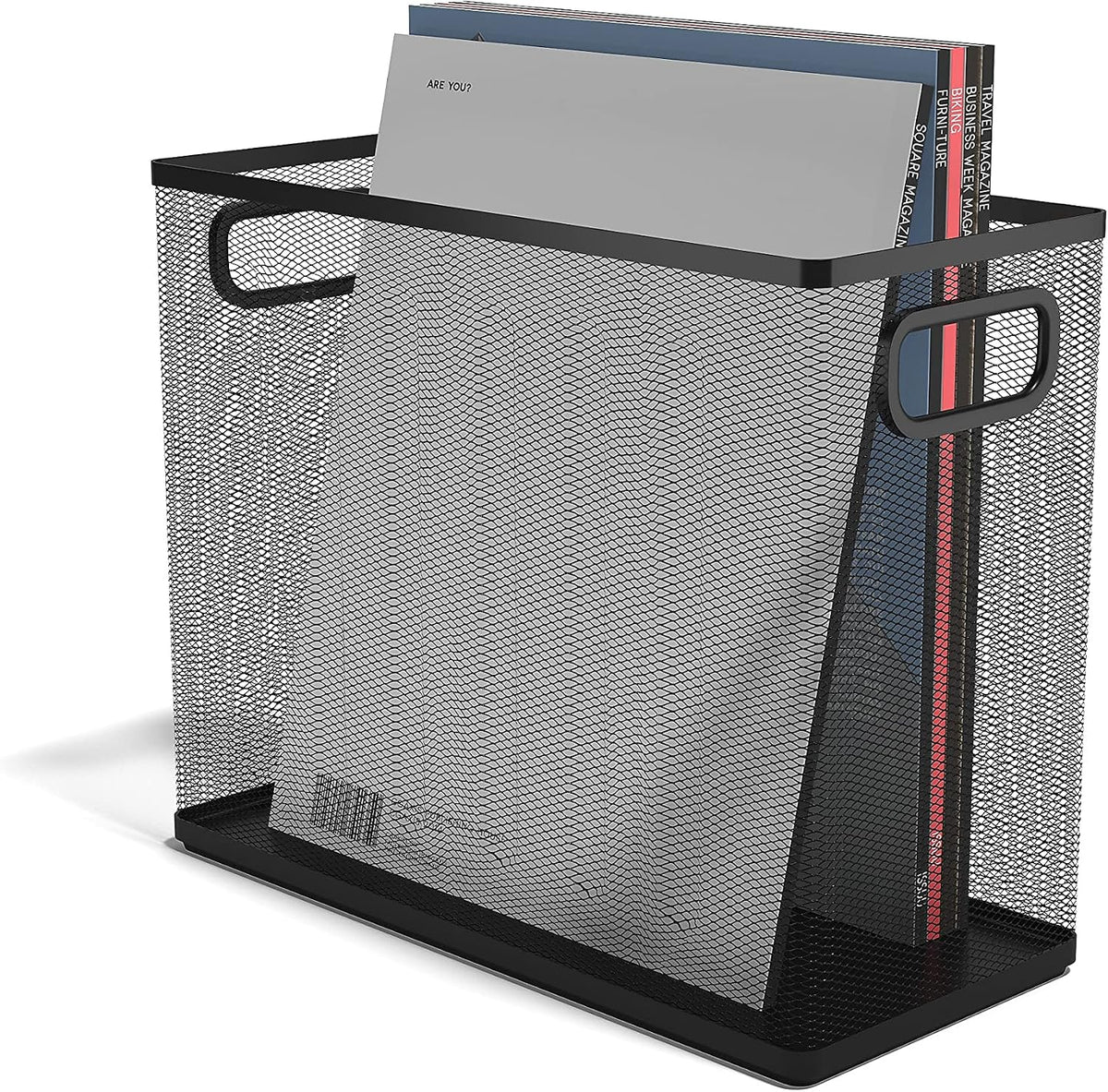 TRU RED Wire Mesh File Organizer, Matte Black, 2-Pack